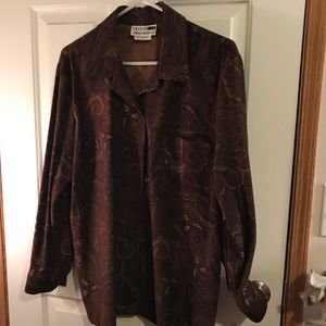 🔥BOGO🔥Leslie Fay Paisley Blouse Long Sleeve